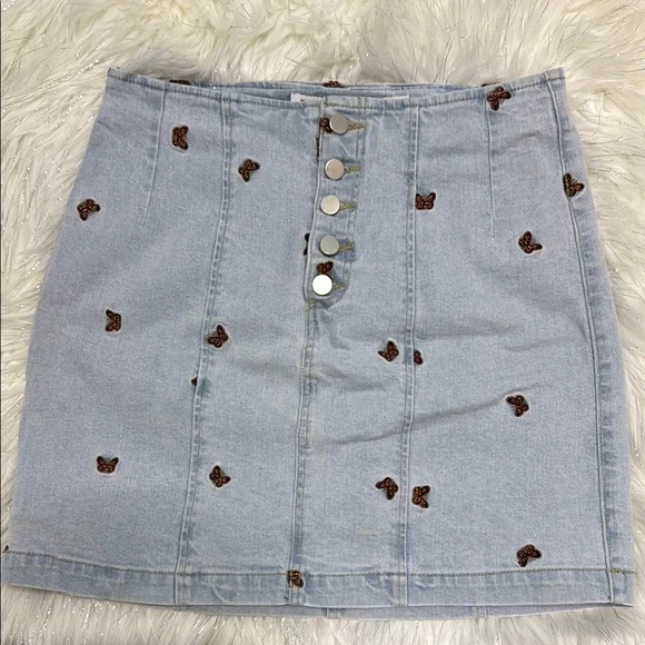 💙 Tinseltown Blue Mini Pencil Skirt – Chic Fitted Skirt | Casual Cute Everyday - Picture 2 of 6